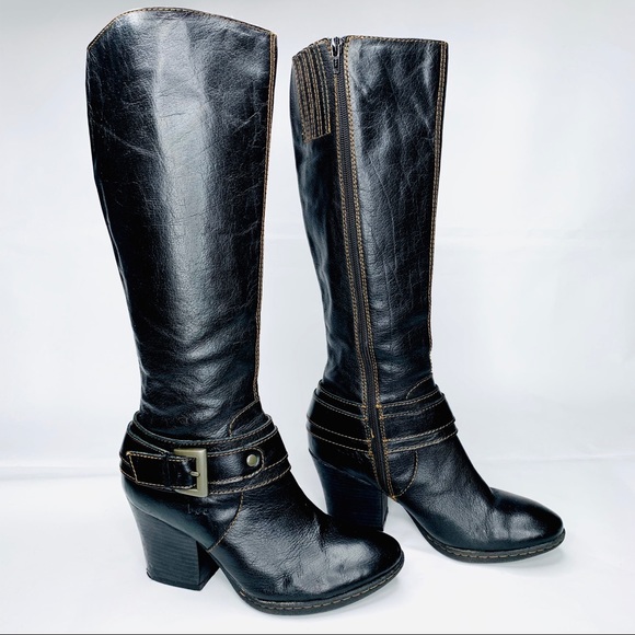 born black knee high boots